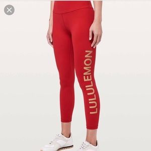 Lululemon Red Leggings